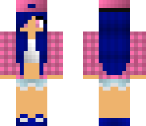 pink plaid girl