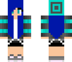 blue haired girl