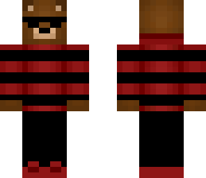 black and red bear
