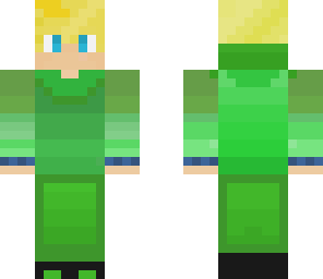 green teen boy