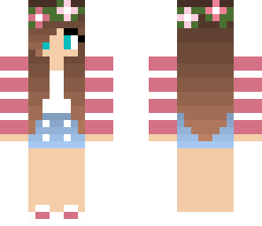 tumblr girl wearing a flower crown