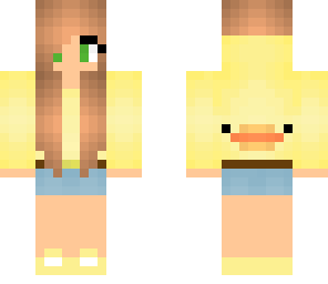 blonde duck girl