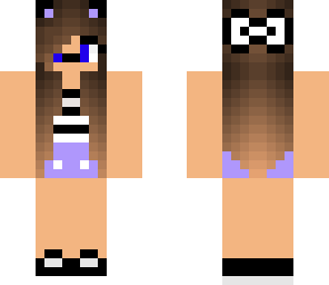 purple girl with cat nose edit