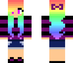 rainbow hair girl