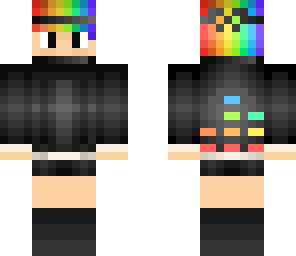 ranbow hair ninja boy