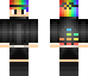 ranbow hair ninja boy
