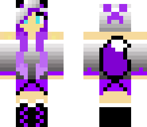 purple wolf girl