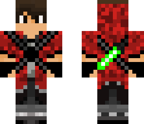 jedi red camo with green lightsaber