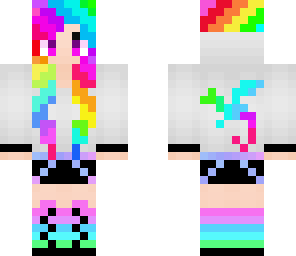cute rainbow girl
