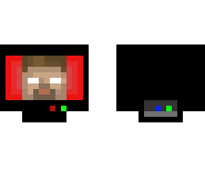 herobrine on the tv
