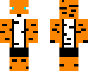orange tiger with pants