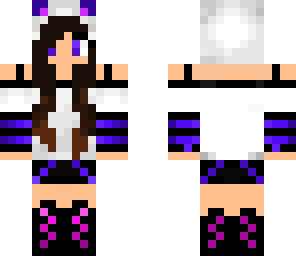 brown hair cat girl