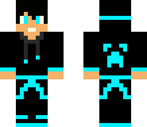 blue and black
