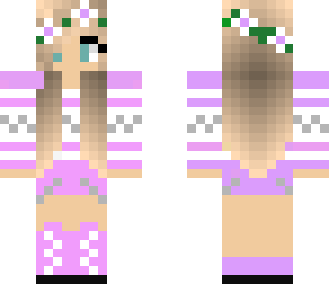 purple flower girl