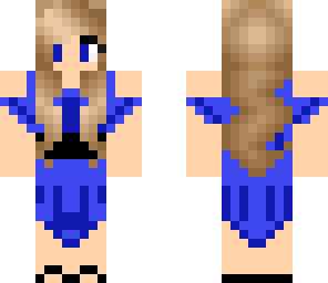 blue dress girl