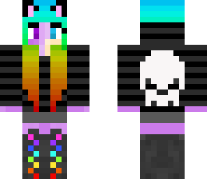 flux girl rainbow