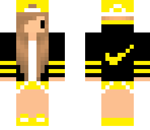 yellow nike girl