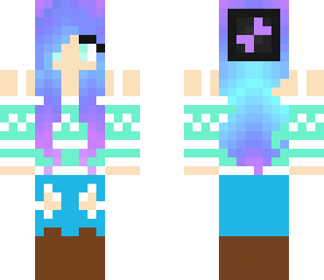 fall galaxy hair girl