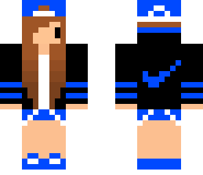 blue nike chibi