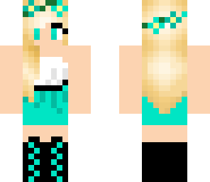 blue flower crown girl