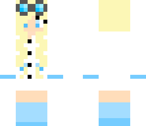 blue science girl