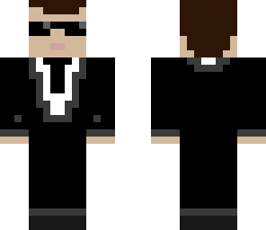 man in black