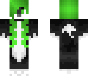 lime and black furry