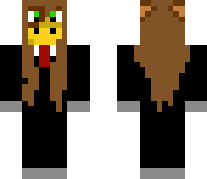 tuxed giraffe girl
