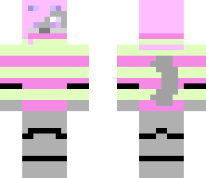 animatronic kittie girl in a sweater