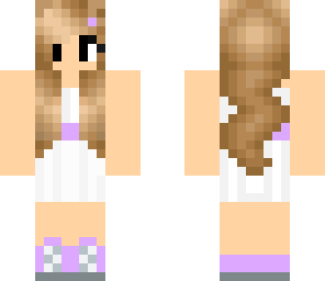 lilac and white dress