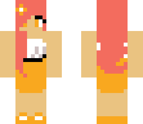 orange and pink girl