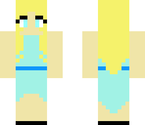 blue dress girl