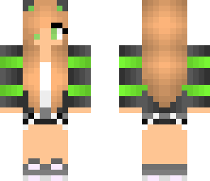 green cat girl
