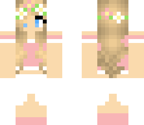 floral blonde girl