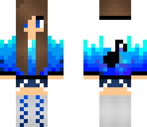 cute girl in blue