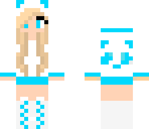 cute blond panda girl