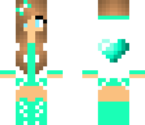 blue heart girl