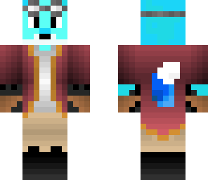 blue steampunk fox