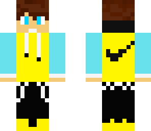 yellow and blue nike boy