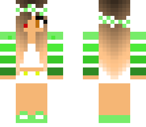 feel free to edit green flower girl