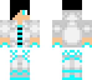 cool blue and white