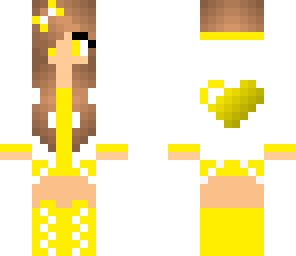 yellow heart girl