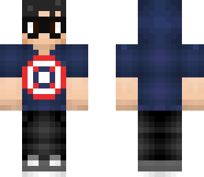 cool boy with glasses and captain america shirt