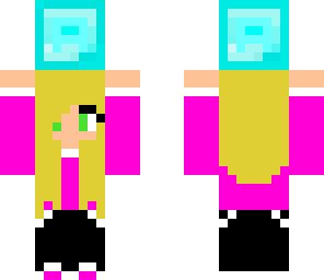 girly girl with diamond block
