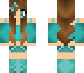 blue girl with headphones