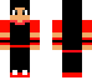 black red whiteshirt boy