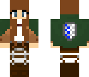 brown haired female survey corps aot