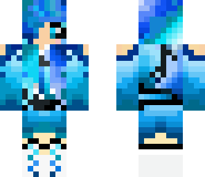 amazing awsome blue music girl 