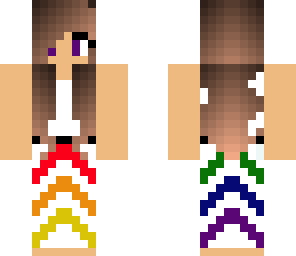 rainbow girl skirt