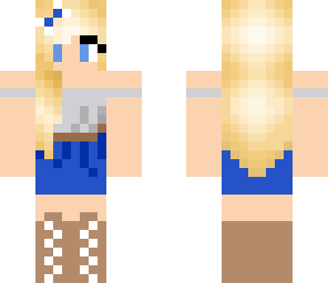 blue dress